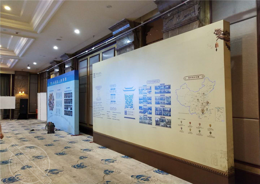 桁架喷绘背景板